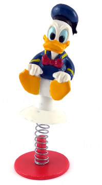 Donald Duck Sprungfigur Jumps Up (roter Fuß) MONOGRAM