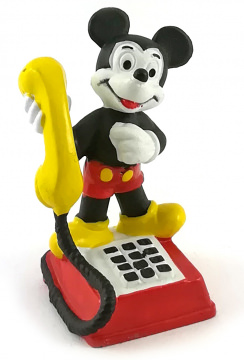 Micky with Phone BULLY Small Figure 5,5cm
