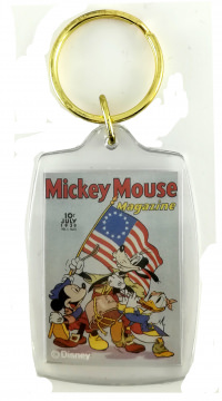 Key Ring Comic Book Cover Mickey Mouse Magazine V4#10