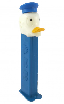 PEZ-Box Donald Duck (Variante: größere Pupillen, Schnabel mehr Farbe)