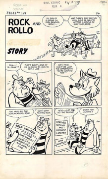 Rock and Rollo (Felix 4 page 29) Originalzeichnung