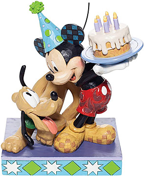 Pluto und Micky Geburtstags-Figur Happy Birthday, Pal (DISNEY TRADITIONS) Enesco 6007058