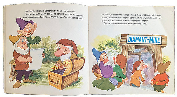 Walt Disneys Geschichte von Die sieben Zwerge und ihre Diamant-Mine (24-Seiten-Buch mit Schallplatte)