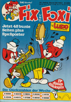 Fix und Foxi, vol. 31, issue 36/1983 (Grade: 1+)