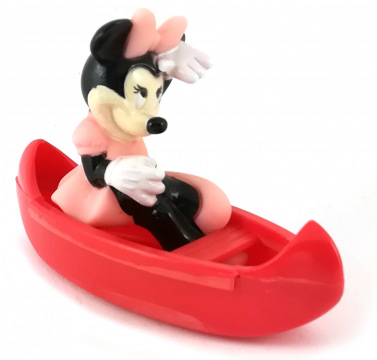 Minnie Maus im Ruderboot Kleinfigur