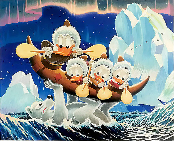 Carl Barks: Luck of the North Lithographie