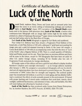 Carl Barks: Luck of the North Lithographie