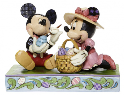 Easter Artistry - Mickey and Minnie Easter Figurine DISNEY TRADITIONS