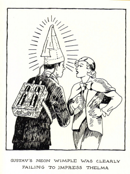 Glen Baxter: The Impending Gleam (mit supplement German translation by Harry Rowohlt)