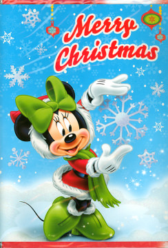 Weihnachtskarte Merry Christmas Minnie Maus