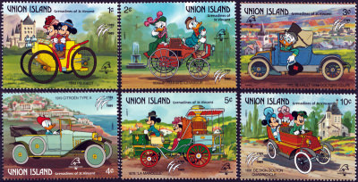 Briefmarkenteilsatz Disney 1789-1989 Philexfrance 89 / Union Island Grenadines of St. Vincent