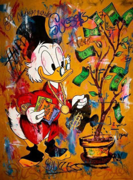 McDuck Money Seeds - Street Art Canvas-Druck (30x40cm)