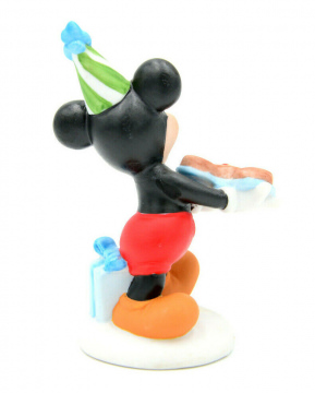Micky Maus mit Kuchen (SCHMID DISNEY CHARACTERS) Porzellanfigur 10,5cm