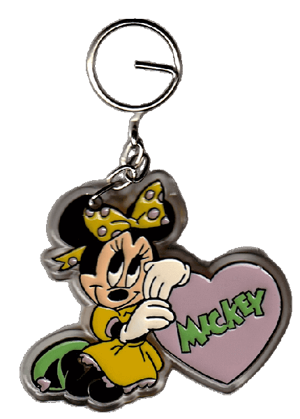 Schlüsselanhänger Minnie mit Herz Mickey