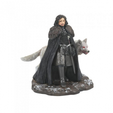 Jon Snow and Ghost Figurine - Game of Thrones by Dept 56