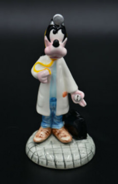 Goofy Doctor (SCHMID DISNEY CHARACTERS) Porcelain Figure