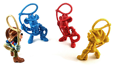 Micky Cowboy mit Lasso (BULLY) 4 Kleinfiguren 9cm