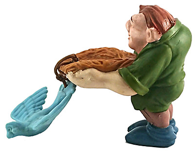 Quasimodo mit Taube (Der Glöckner von Notre Dame) Kleinfigur 8cm