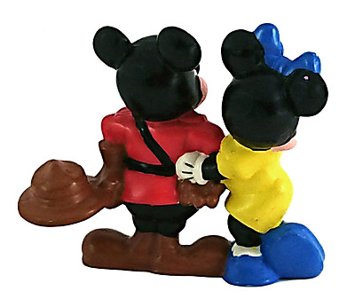 Micky als Mountie mit Minnie (APPLAUSE) Kleinfigur 6cm