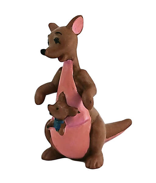 Kanga mit Ruh (Winnie Puuh) BULLY Kleinfigur 7cm (Version hellrosa)