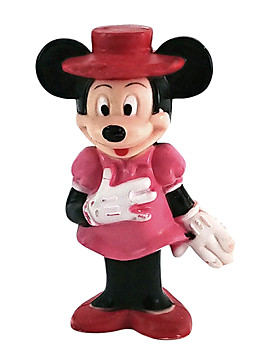Minnie hand on heart small figure 6cm