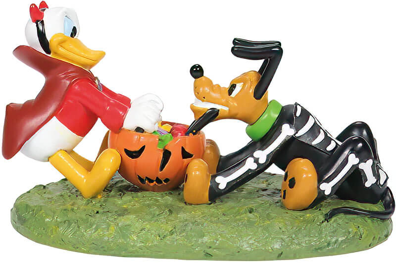 Donald & Plutos Rauferei (DISNEY VILLAGE BY D56) Figur