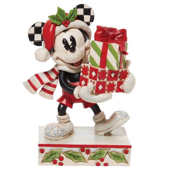 Micky mit Geschenkestapel (DISNEY TRADITIONS) Figur