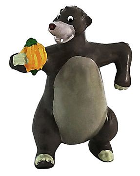 Balu (Dschungelbuch) mit Bananenstaude Kleinfigur 7cm