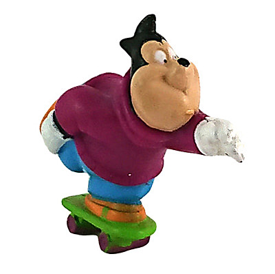 Kater Karlo (Pete) auf Skateboard (KELLOGGS) Kleinfigur 4,5cm