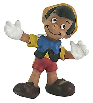 Pinocchio happy (BULLY) small figure 5cm (version with darker face)
