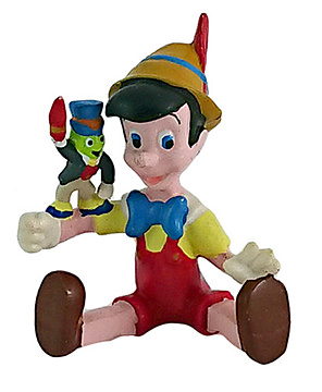 Pinocchio with Jiminy Cricket (APPLAUSE) small figure 5cm