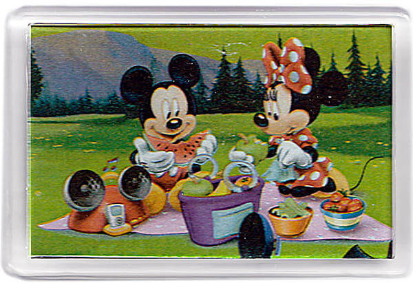 Kühlschrankmagnet Micky & Minnie Picknick