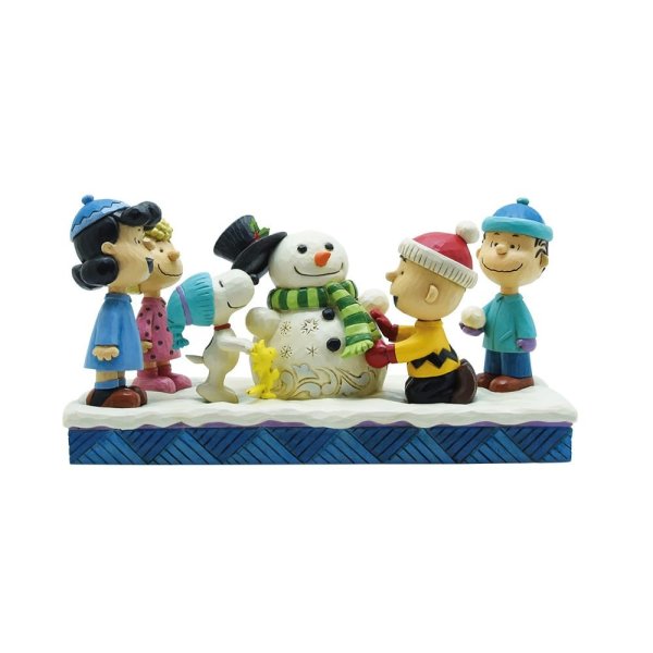 Die Peanuts-Bande baut einen Schneemann (DISNEY TRADITIONS) Figur