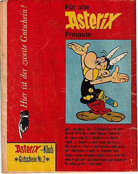 MV [Mickyvision] Heft 24/1968 Asterix: Die "Tour de Gaul" (Z: 2-3)