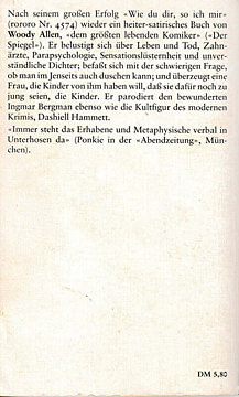 Woody Allen: Ohne Leit kein Freud (Tb., rororo 1983)