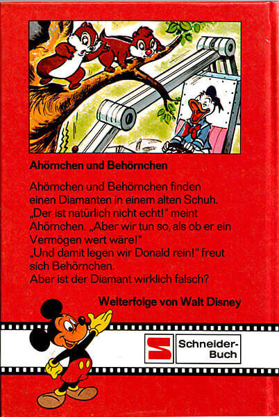 Walt Disney Schneider-Buch 7842: Ahörnchen und Behörnchen