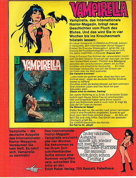 Vampirella 6 (Pabel Verlag) (Z: 1-)