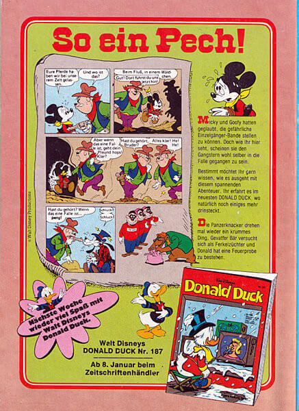 Donald Duck 186 (Z: 1+)