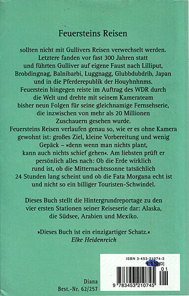 Herbert Feuerstein: Feuersteins Reisen ... nach Alaska, Vanuatu, Arabien, Mexiko (Taschenbuch, Diana 2002)