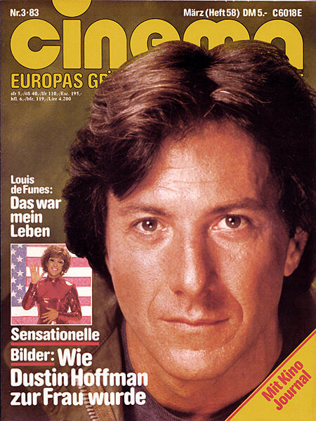 Cinema 3/1983 (Dustin Hoffman -Tootsie, Louis de Funes, Feuer und Eis - Bakshi/Frazetta, Der dunkle Kristall)