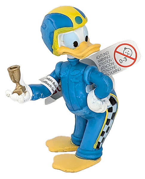 Donald racing driver (BULLY) small figure 6.5cm