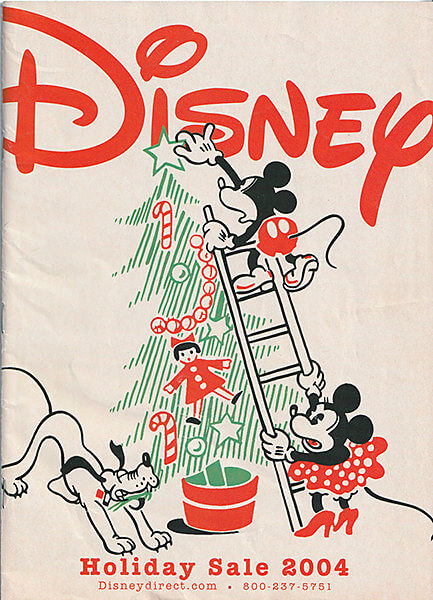 Catalog Disneydirect.com Holiday Sale 2004