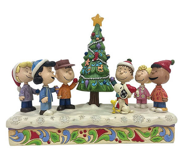 Charlie Brown & Freunde O Christmas Tree LED Spieluhr (PEANUTS BY JIM SHORE) Figur