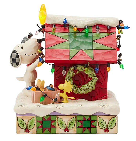 Snoopys Hundehütte Preiswürdige Weihnachten (PEANUTS BY JIM SHORE) Figur