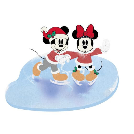 Micky und Minnie Maus Schlittschuhlauf (DISNEY TRADITIONS) Figur