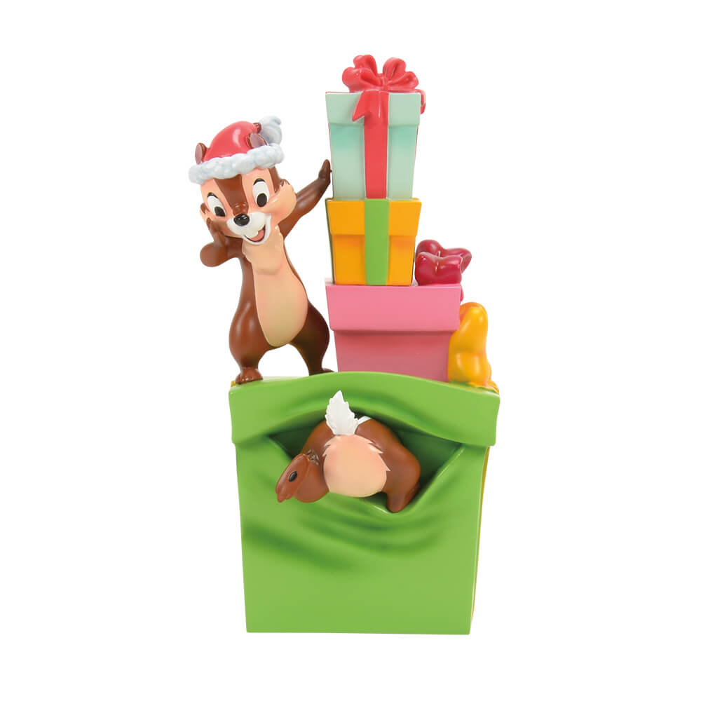 Ahörnchen & Behörnchen [Chip 'n' Dale] mit Weihnachtsfigur (DISNEY TRADITIONS) Figur