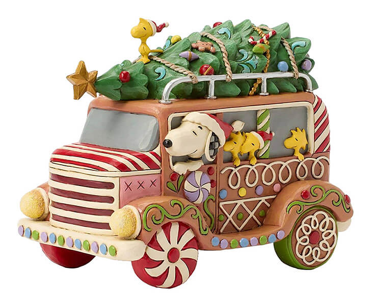 Gingerbread Joyride (Gingerbread Christmas Van) (PEANUTS BY JIM SHORE) Figurine