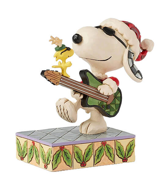 Snoopy & Woodstock Weihnachts-Rock Rock n Roll Duo (PEANUTS BY JIM SHORE) Figur
