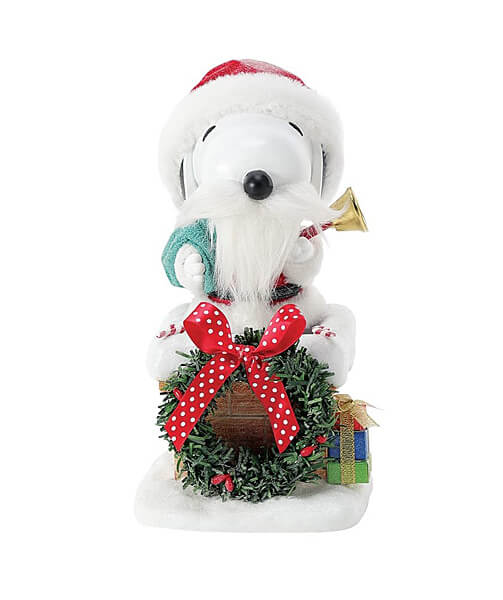 Weihnachtsmann Snoopy auf dem Dach (POSSIBLE DREAMS BY D56) Figur