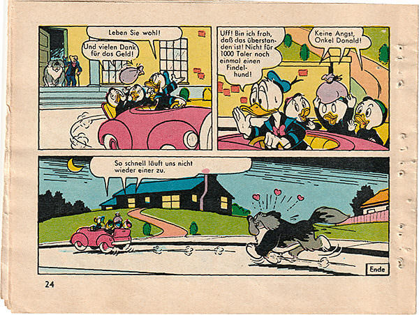 Micky Maus Beilagenstreifen Donald Duck - Der Findelhund. 6 Streifen, komplett (Z: 2)